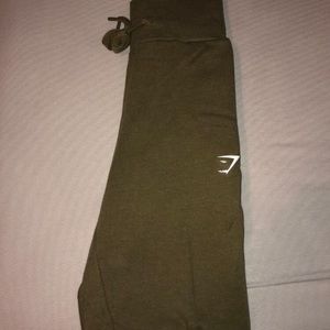 Gymshark High-Waisted Joggers in Khaki